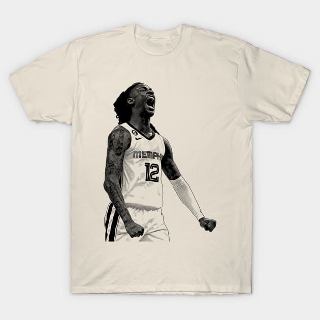 Ja Morant Gun Celly T-Shirt by Puaststrol